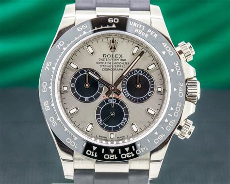 rolex daytona white gold ebay